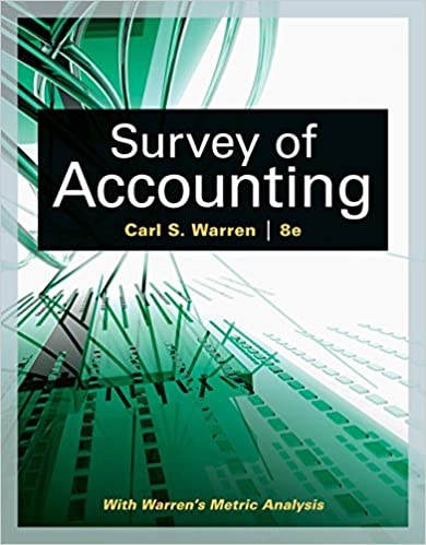 Survey of Accounting (8th Edition) - Original PDF